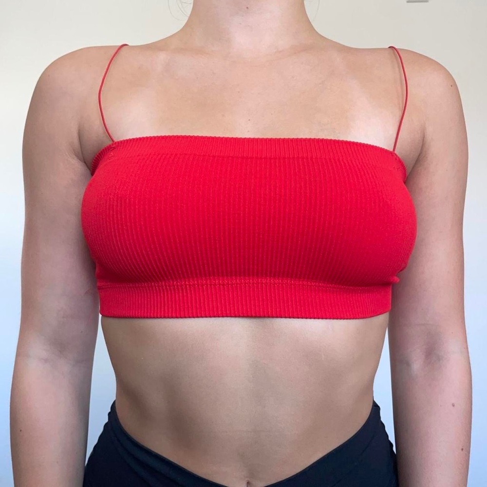 Urban Outfitters Out From Under Ribbed Seamless Thin Strap Tube Top